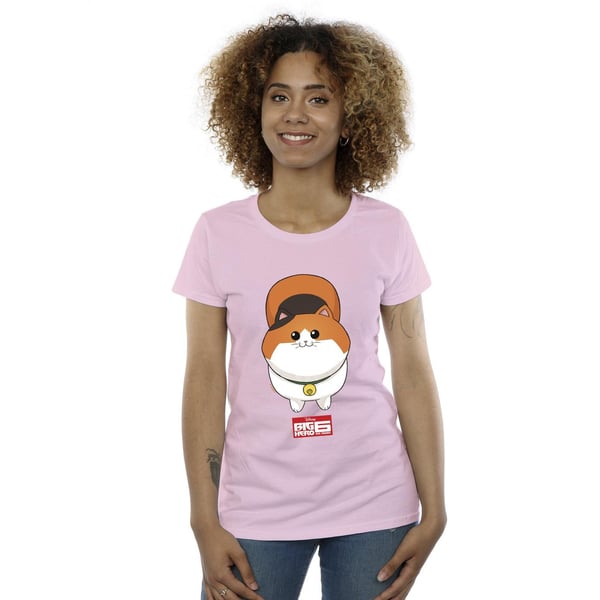 Disney Womens/Ladies Big Hero 6 Baymax Kitten Face Cotton T-Shirt