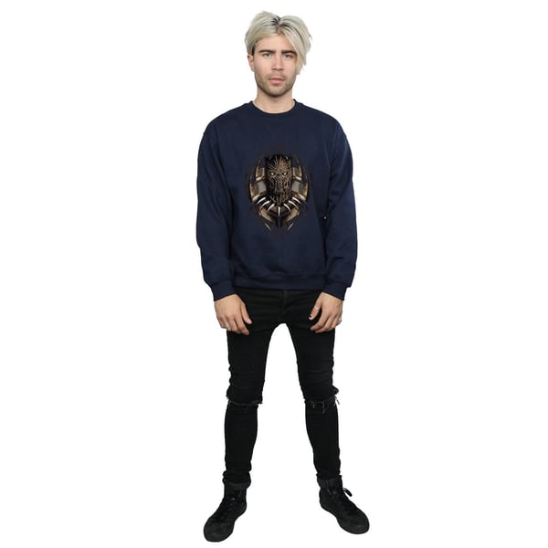 Marvel Mens Black Panther Gold Killmonger Sweatshirt