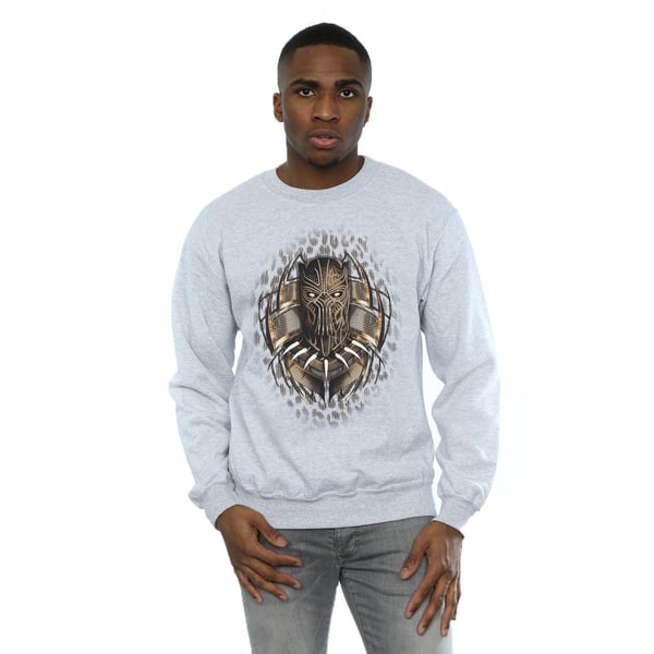Marvel Mens Black Panther Gold Killmonger Sweatshirt