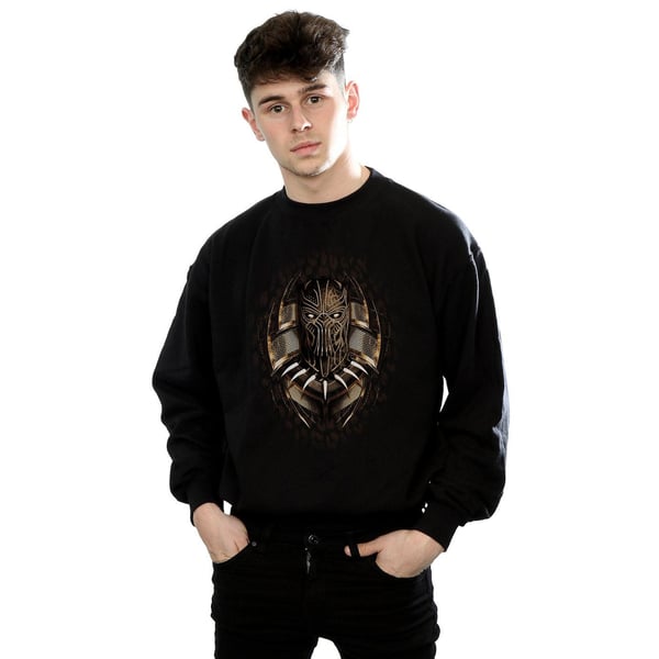 Marvel Mens Black Panther Gold Killmonger Sweatshirt