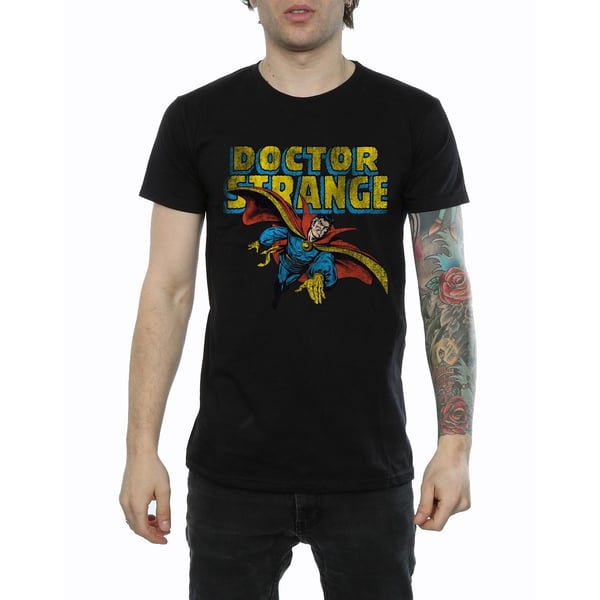 Doctor Strange Mens Flying Cotton T-Shirt