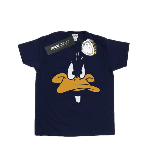 Looney Tunes Naisten Daffy Duck -kasvot puuvillainen Boyfriend T-paita