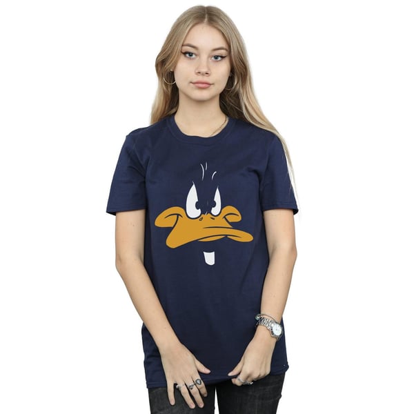 Looney Tunes Womens/Ladies Daffy Duck Face Cotton Boyfriend T-Shirt