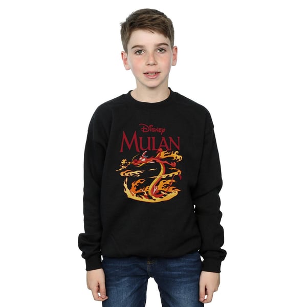 Disney Boys Mulan Mushu Dragon Fire Sweatshirt