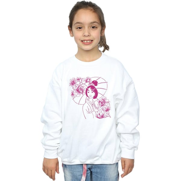Disney Girls Mulan Mono Magnolia Sweatshirt