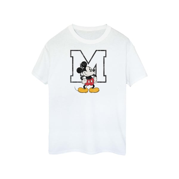 Disney Womens/Ladies M Mickey Mouse Cotton Boyfriend T-Shirt