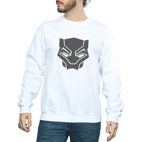Marvel Mens Black Panther Black On Black Sweatshirt