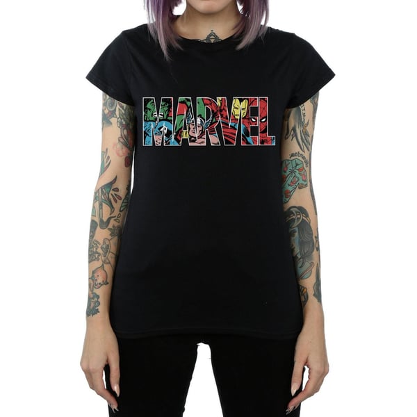 Marvel Comics Womens/Ladies Characters Cotton Logo T-Shirt