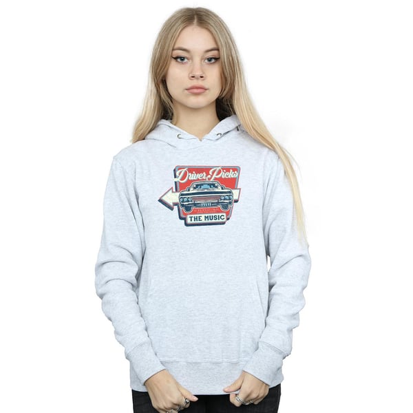 Supernatural Womens/Ladies Driver Picks The Music Hoodie