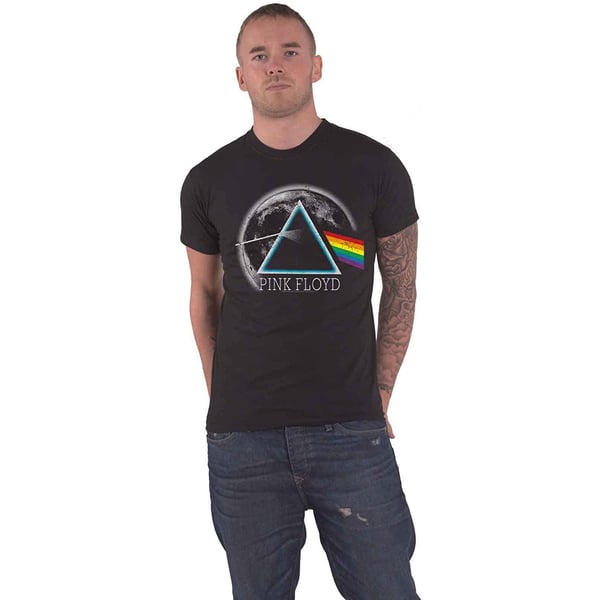 Pink Floyd Unisex Adult Dark Side Of The Moon Distressed T-Shirt