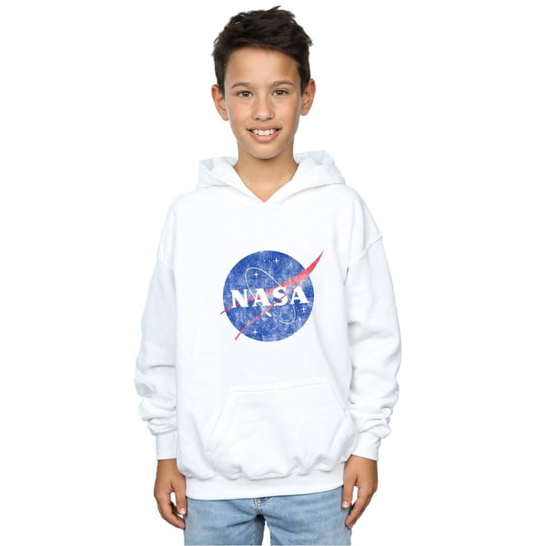 NASA Boys Classic Insignia Logo Distressed Hoodie