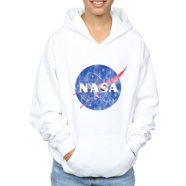 NASA Boys Classic Insignia Logo Distressed Hoodie