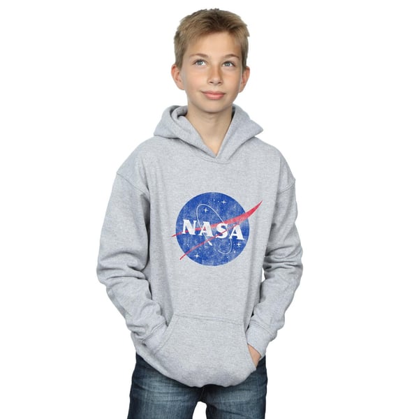 NASA Boys Classic Insignia Logo Distressed Hoodie