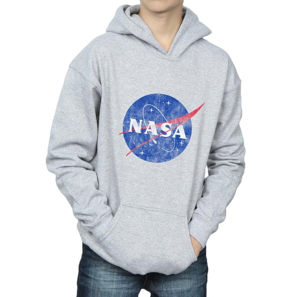 NASA Boys Classic Insignia Logo Distressed Hoodie