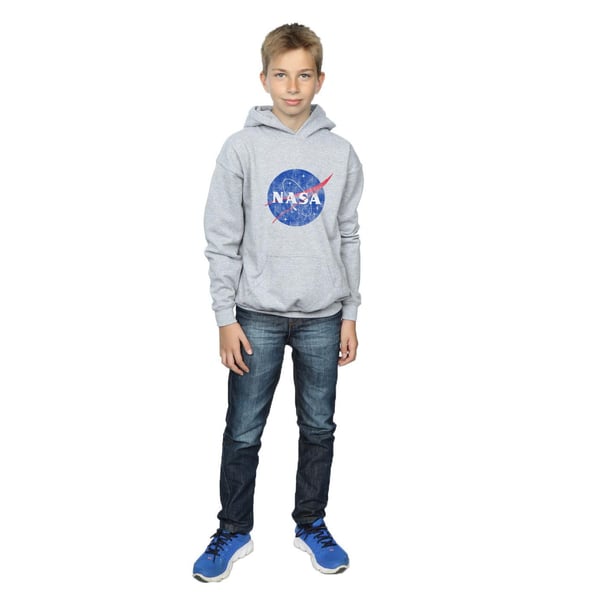NASA Boys Classic Insignia Logo Distressed Hoodie
