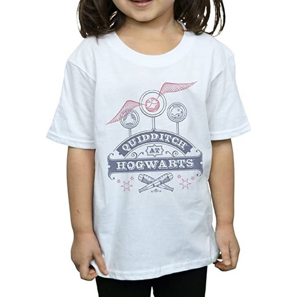 Harry Potter Flickor Quidditch På Hogwarts T-shirt i Bomull
