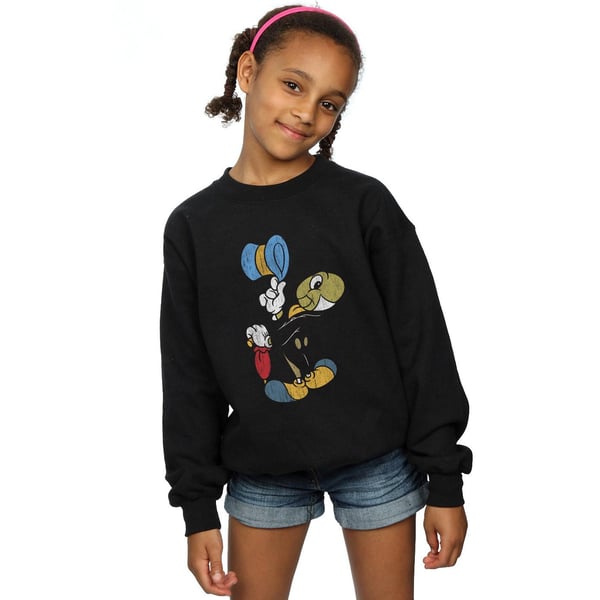 Disney Girls Pinocchio Jiminy Cricket Sweatshirt