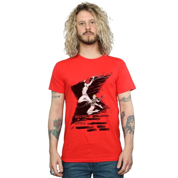 Marvel Mens Black Widow Movie Secrets 4 Spies T-Shirt