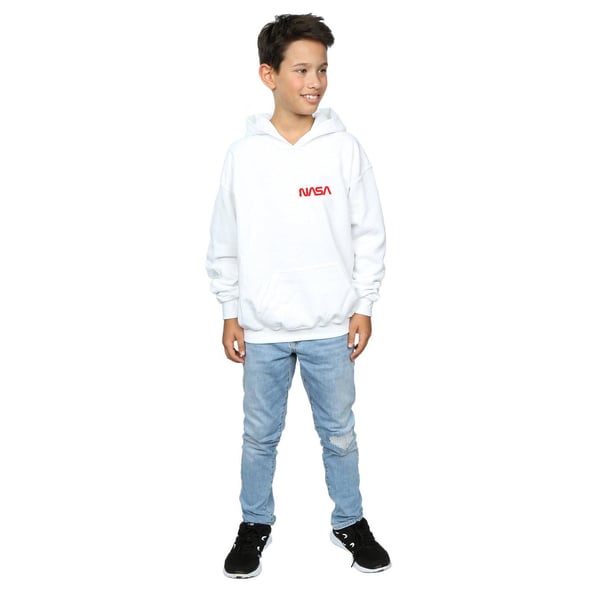 NASA Boys Modern Logo Chest Hoodie