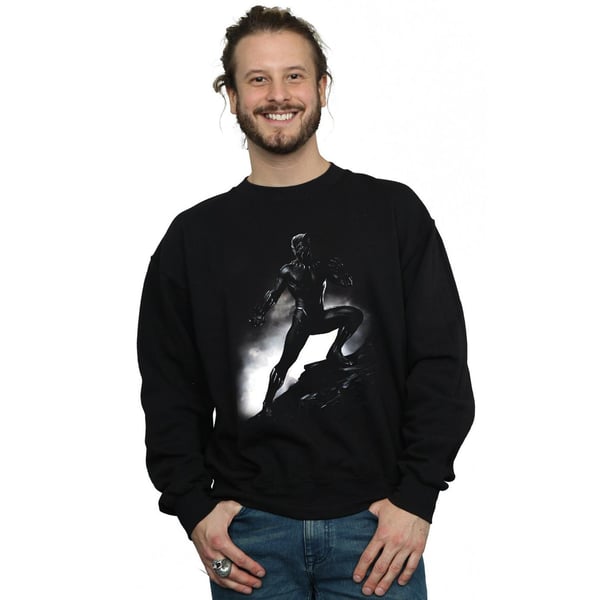 Marvel Mens Black Panther Standing Pose Sweatshirt