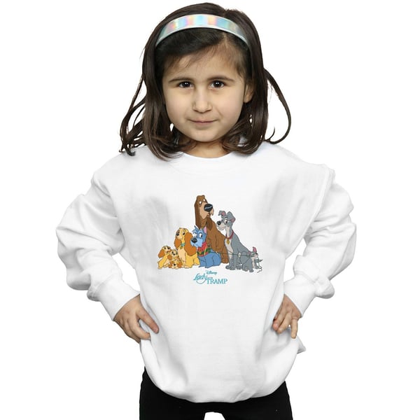 Disney Girls Lady And The Tramp Classic Group Sweatshirt