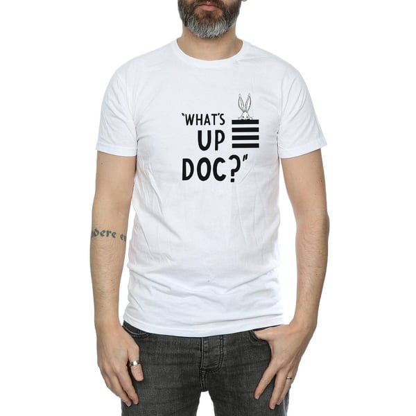 Looney Tunes Mens What´s Up Doc Bugs Bunny Striped Cotton T-Shirt