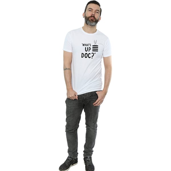 Looney Tunes Mens What´s Up Doc Bugs Bunny Striped Cotton T-Shirt