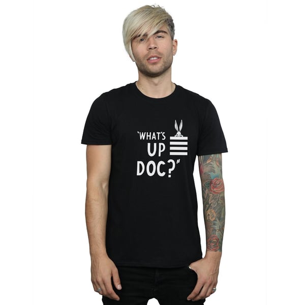 Looney Tunes Mens What´s Up Doc Bugs Bunny Striped Cotton T-Shirt