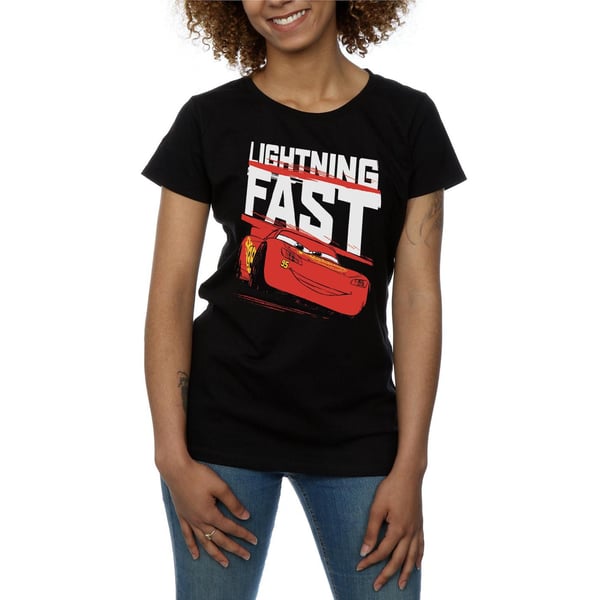 Disney Womens/Ladies Cars Lightning Fast Cotton T-Shirt