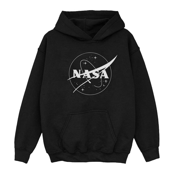 NASA Boys Classic Insignia Logo Monochrome Hoodie