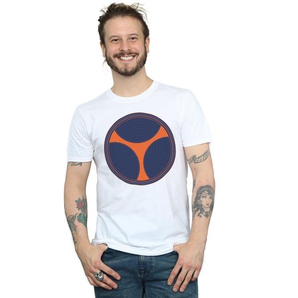 Marvel Mens Black Widow Movie Taskmaster Distressed Shield T-Shirt