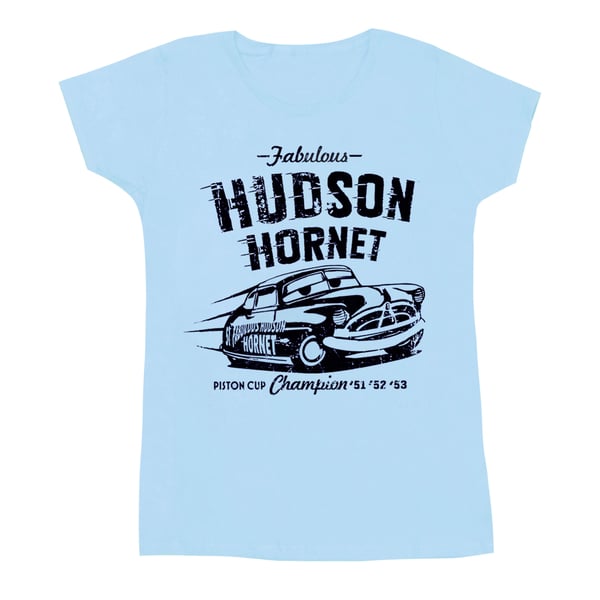 Disney Womens/Ladies Cars Hudson Hornet Cotton T-Shirt