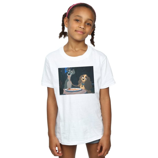 Disney Girls Lady And The Tramp Spaghetti Slurp Cotton T-Shirt