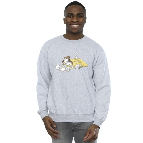 Disney Mens Beauty And The Beast Belle Reading Sweatshirt