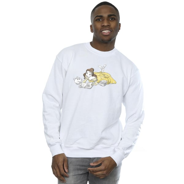 Disney Mens Beauty And The Beast Belle Reading Sweatshirt