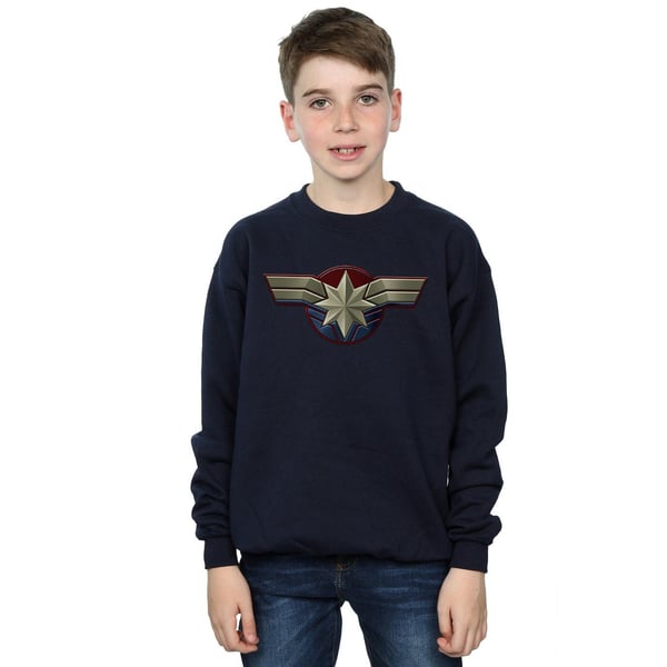 Marvel Pojkar Captain Marvel Bröstemblem Tröja
