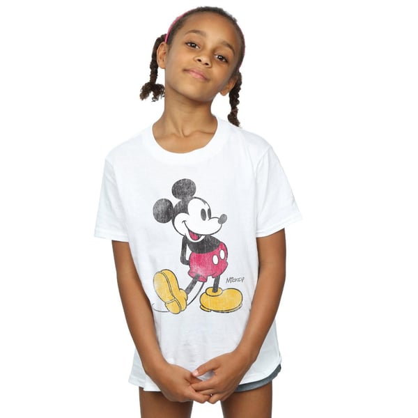 Disney Girls Classic Kick Mickey Mouse T-Shirt