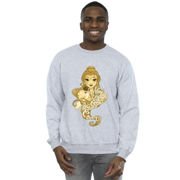 Disney Mens Beauty And The Beast Never Judge Sweatshirt