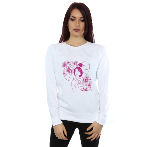 Disney Womens/Ladies Mulan Mono Magnolia Sweatshirt