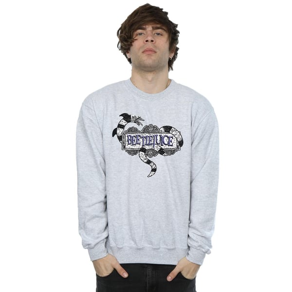 Beetlejuice Mens Sandworm Logo Sweatshirt