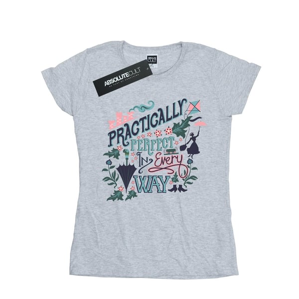 Mary Poppins T-shirt i bomull för damer/kvinnor