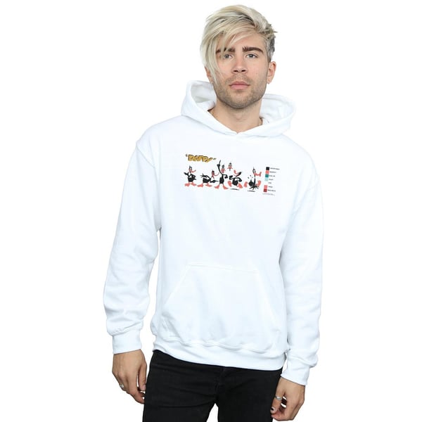 Looney Tunes Mens Daffy Duck Colour Code Hoodie