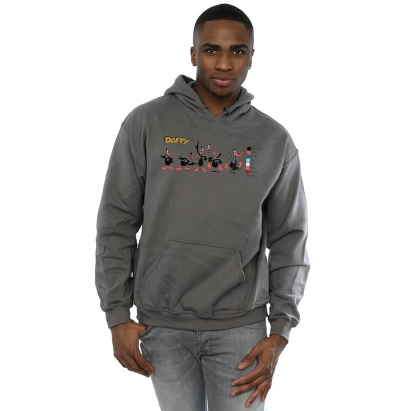 Looney Tunes Mens Daffy Duck Colour Code Hoodie