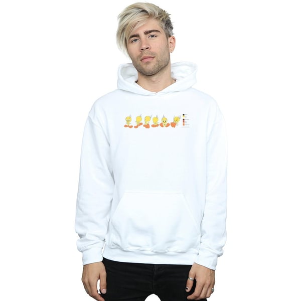 Looney Tunes Mens Tweety Pie Colour Code Hoodie