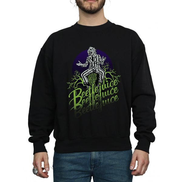 Beetlejuice Miesten haalistunut poseerauspusero