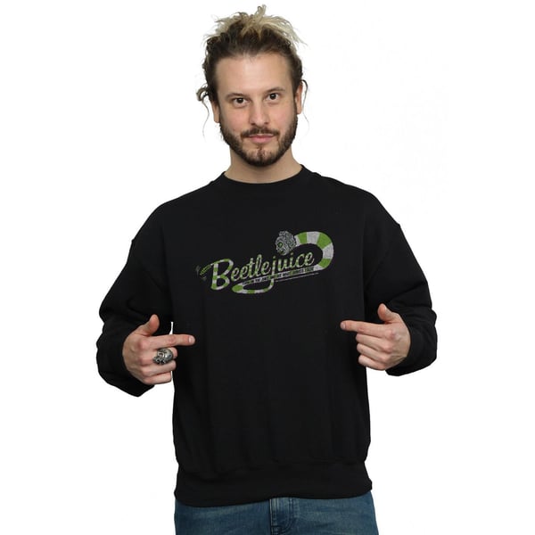 Beetlejuice Mens Sandworm Alt Logo Sweatshirt
