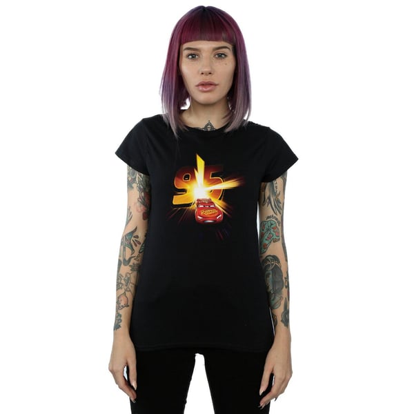 Disney Womens/Ladies Cars Lightning McQueen Burst Cotton T-Shirt