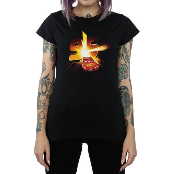 Disney Womens/Ladies Cars Lightning McQueen Burst Cotton T-Shirt