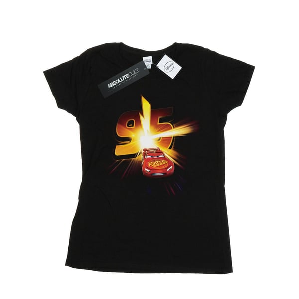 Disney Womens/Ladies Cars Lightning McQueen Burst Cotton T-Shirt