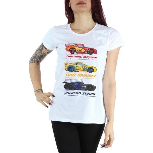 Disney Womens/Ladies Cars Racer Profile Cotton T-Shirt
